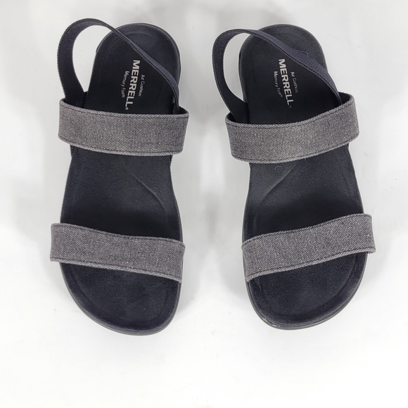 Merrell Black Sandals with Memory Foam #752 Size 9 - Picture 5 of 11